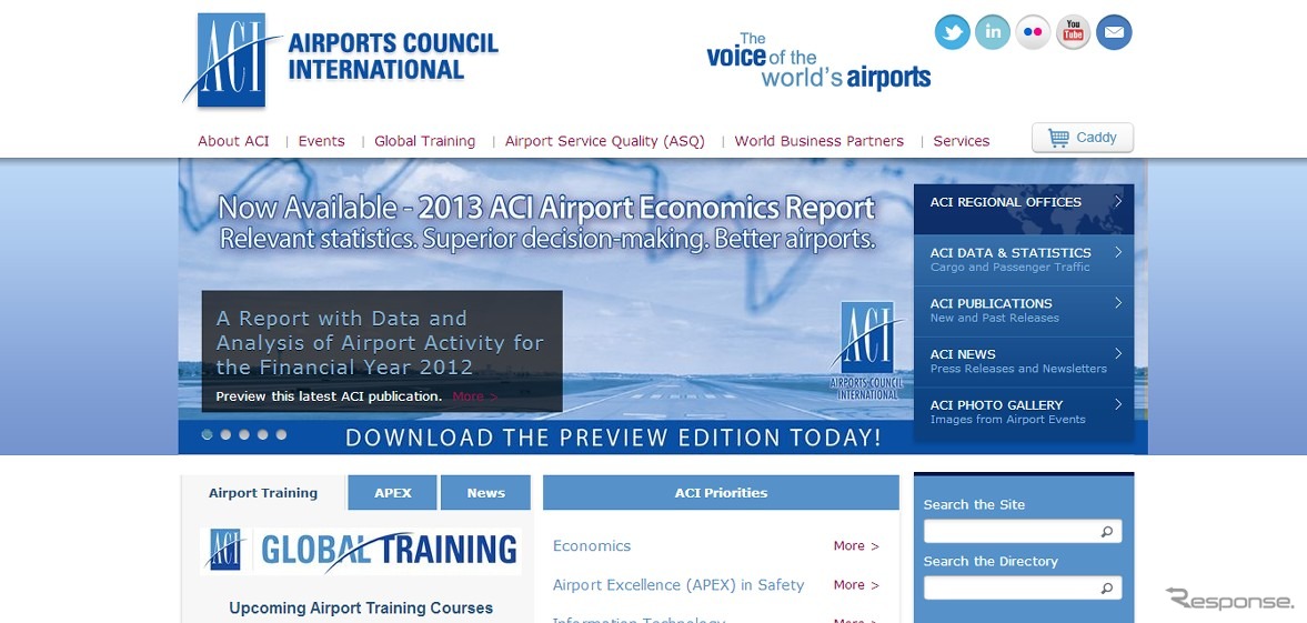 国際空港評議会公式サイト