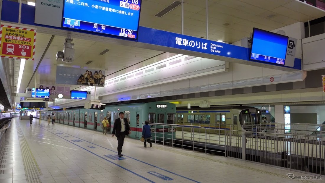 現在の西鉄天神大牟田線は今から90年前の1924年に開業した。写真は現在の西鉄福岡（天神）駅。