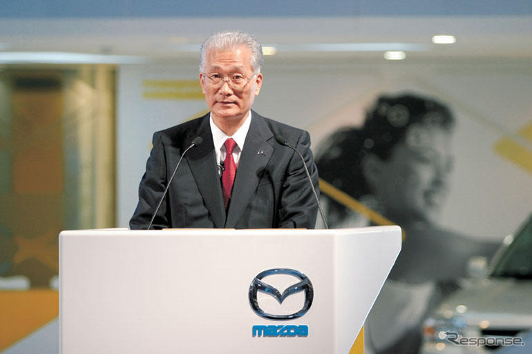 【東京モーターショー05】井巻マツダ社長「直噴をメインエンジンに」