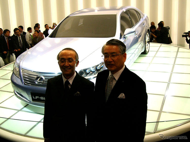 【東京モーターショー05】渡辺トヨタ社長、「夢のクルマ」でショーデビュー