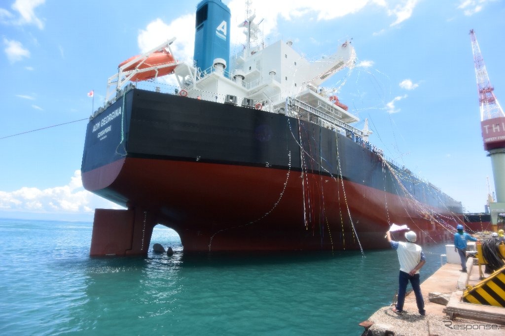 常石造船のフィリピングループ会社が8万2100メトリックトン型ばら積み貨物船カムサマックスバルカー「AOM・ジョルジナ」を竣工