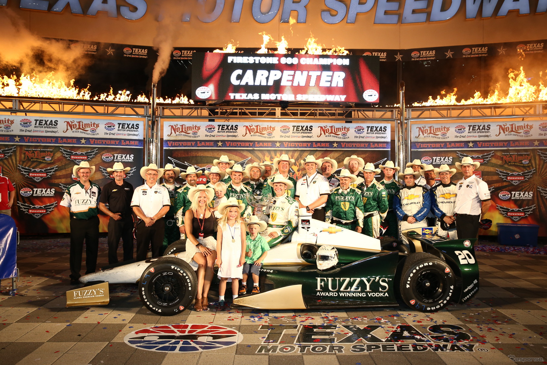 カーペンターがテキサス戦を制した。写真：INDYCAR