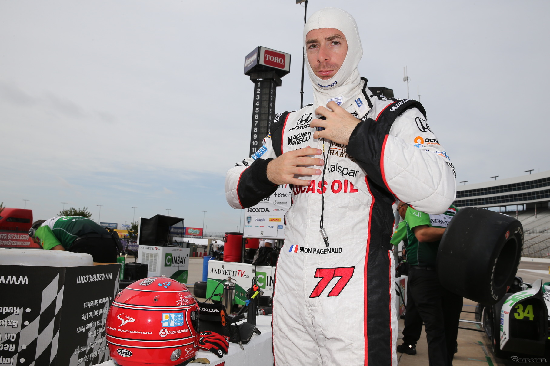 ホンダ勢最上位、4位のシモン・パジェノー。写真：INDYCAR