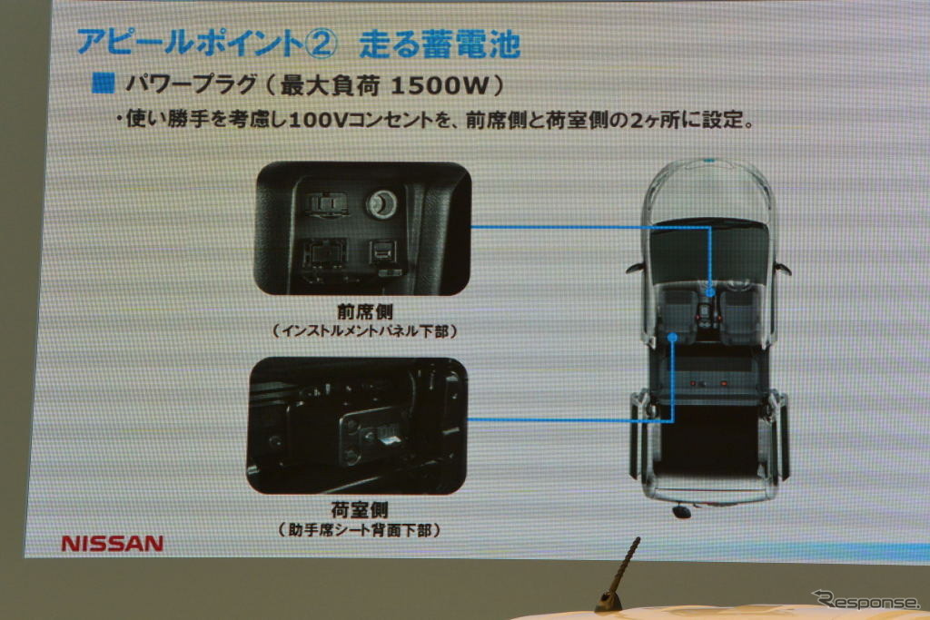 日産自動車 e-NV200 発表会