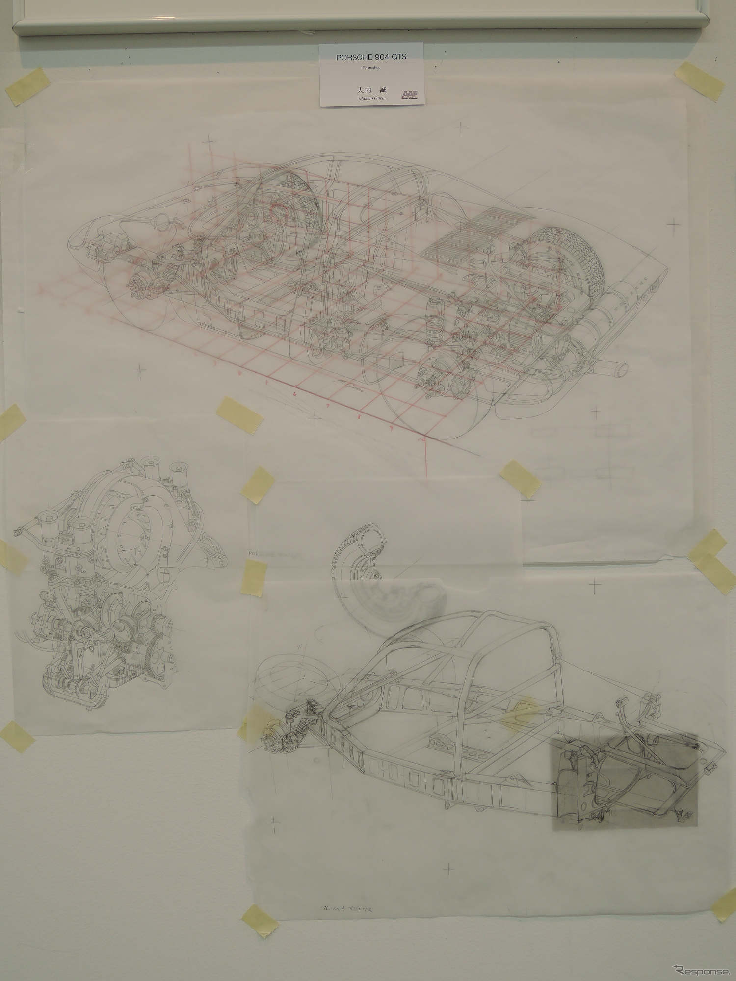 会場風景（オートモビル・アート連盟 作品展）