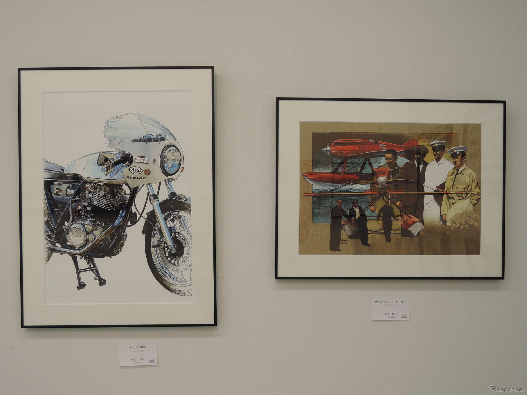 会場風景（オートモビル・アート連盟 作品展）