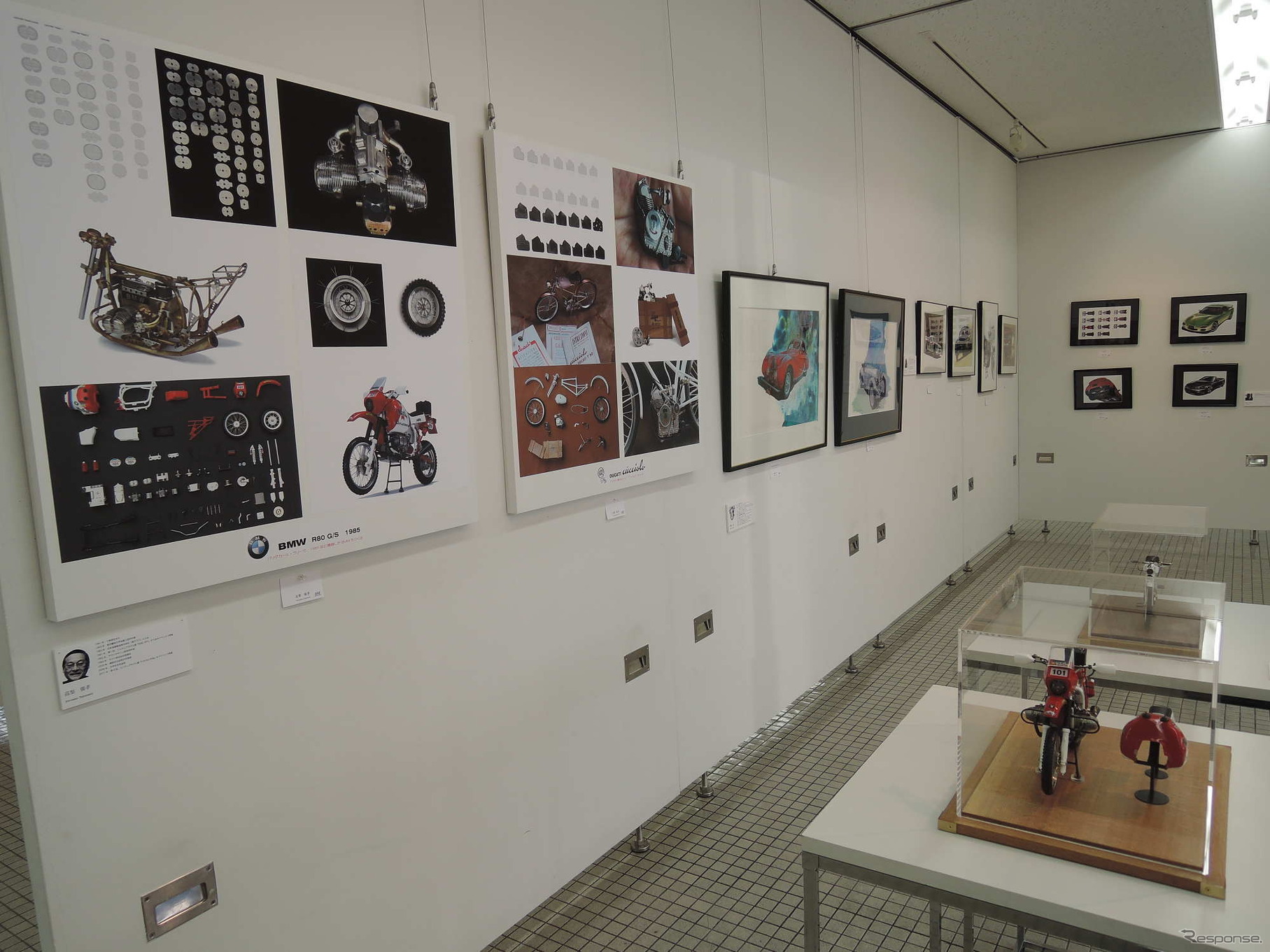 会場風景（オートモビル・アート連盟 作品展）