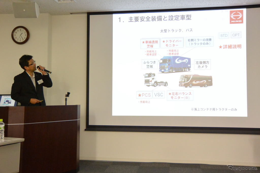 日野自動車 安全技術説明会