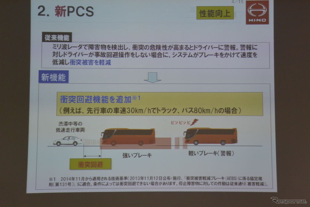 日野自動車 安全技術説明会