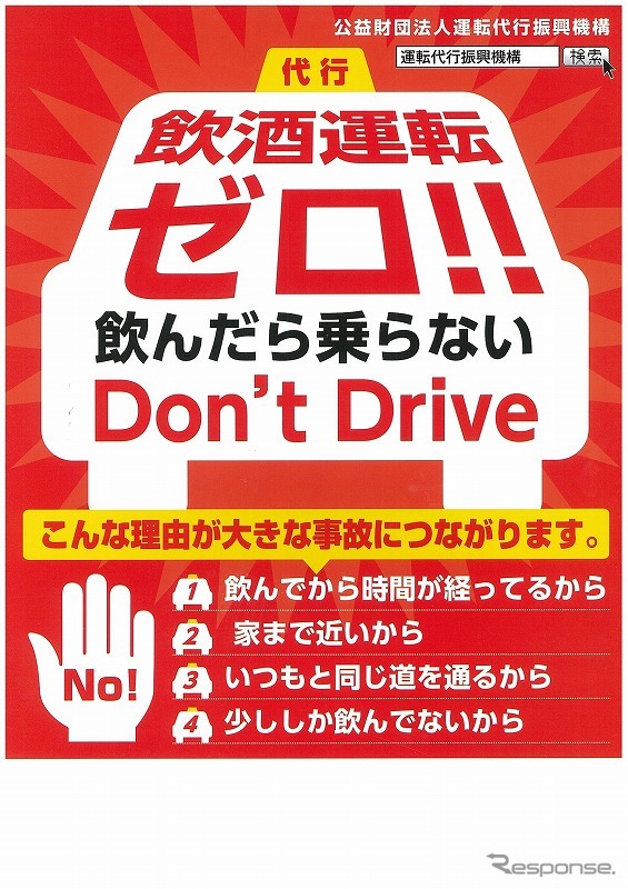 飲酒運転ゼロ！啓発ポスター
