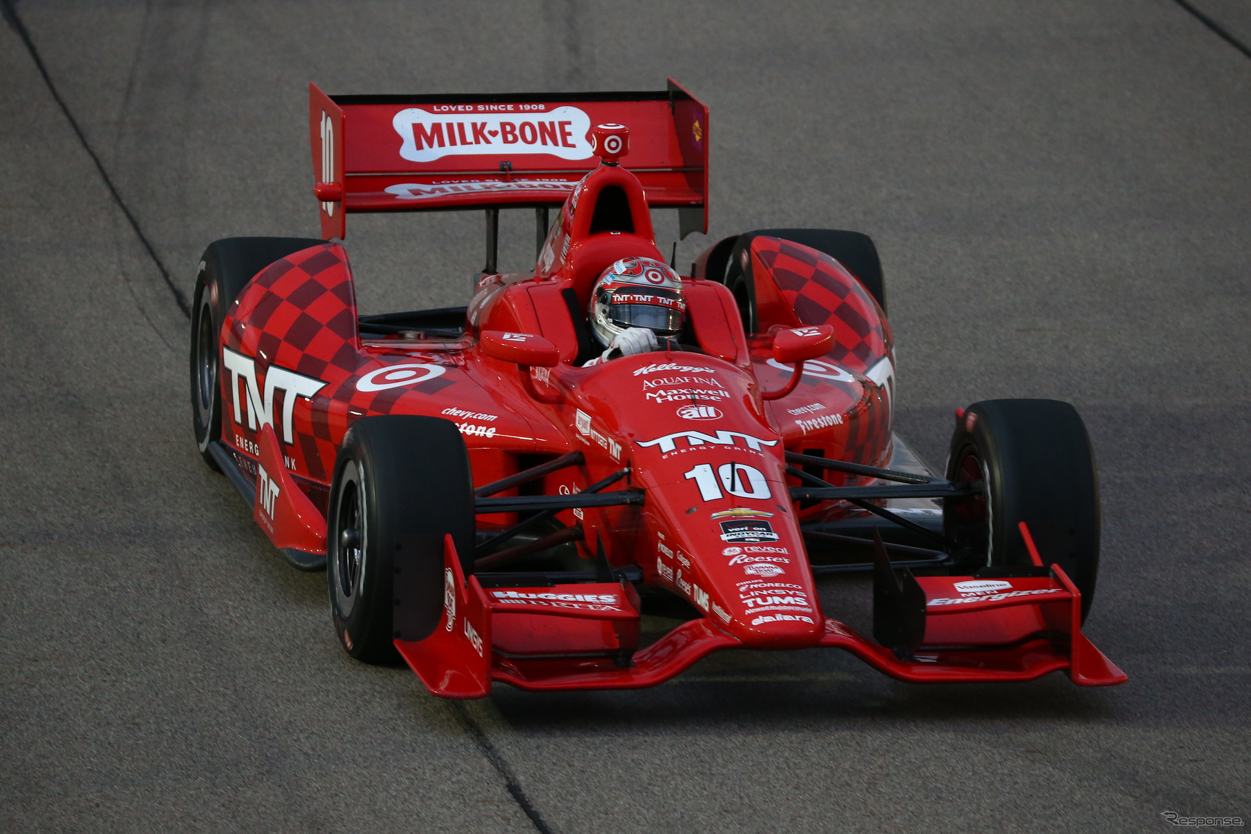 カナーンは今季初優勝ならず、3位。写真：INDYCAR