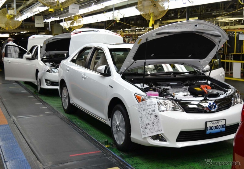 生産1000万台目のカムリ（参考画像）