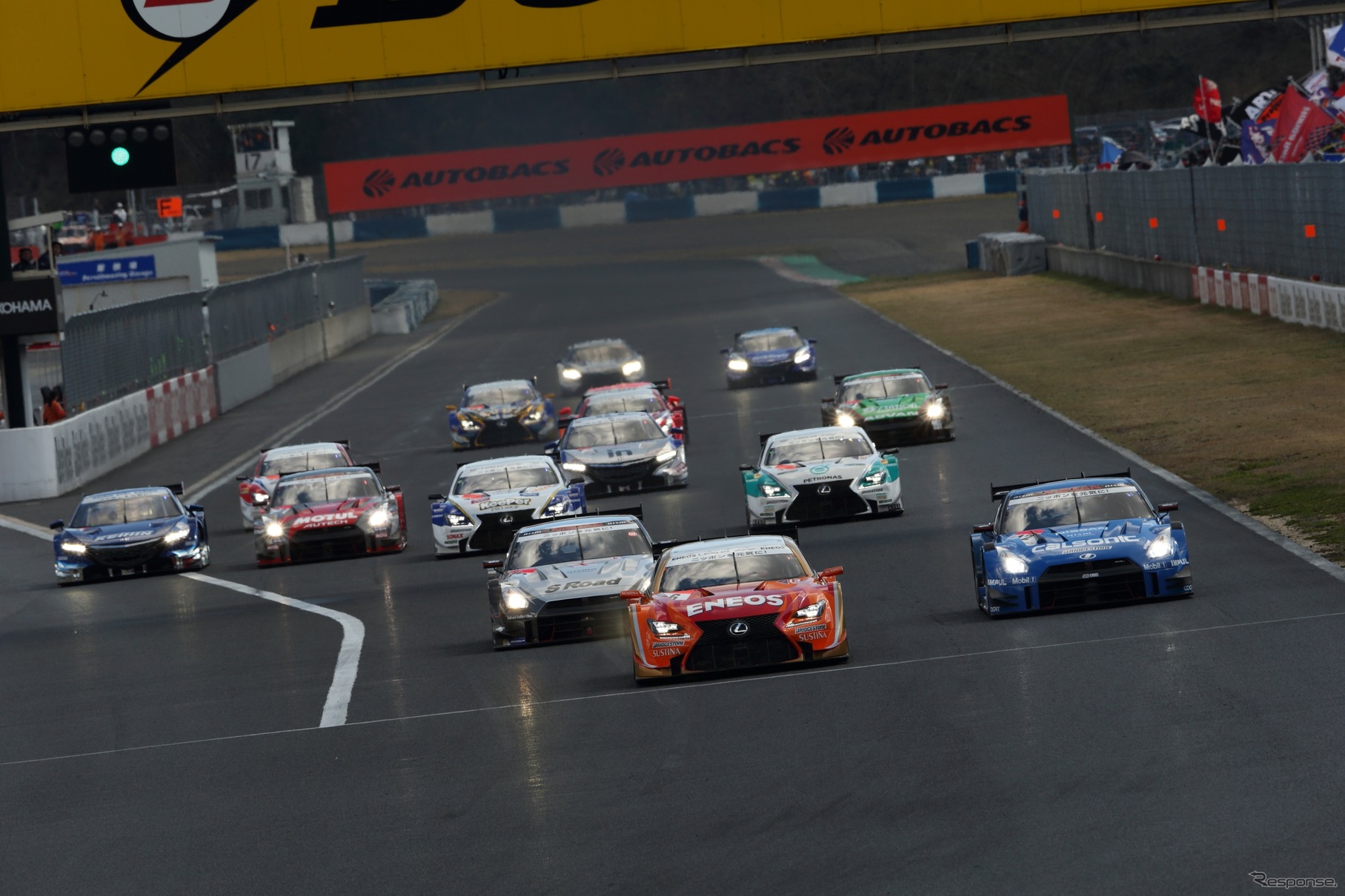 今季のSUPER GT開幕戦（岡山/GT500クラス）。写真：NISSAN