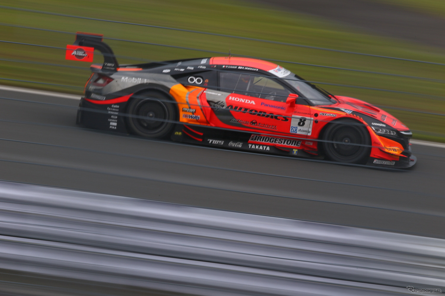 GT500予選3位となった#8 NSX。