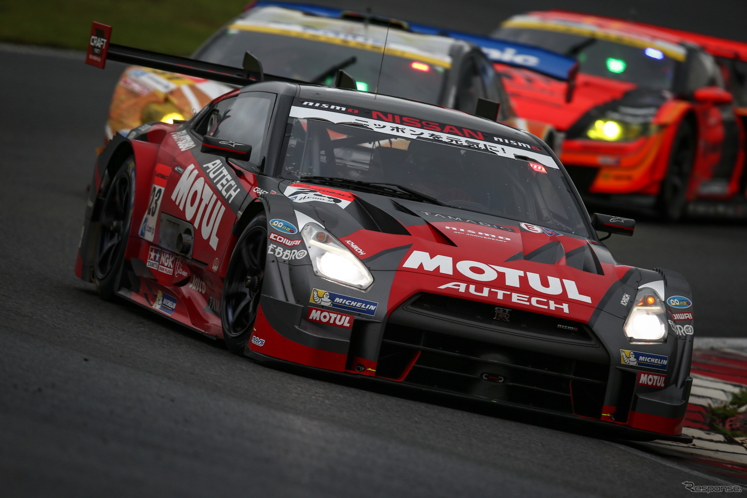 決勝2位の#23 GT-R。