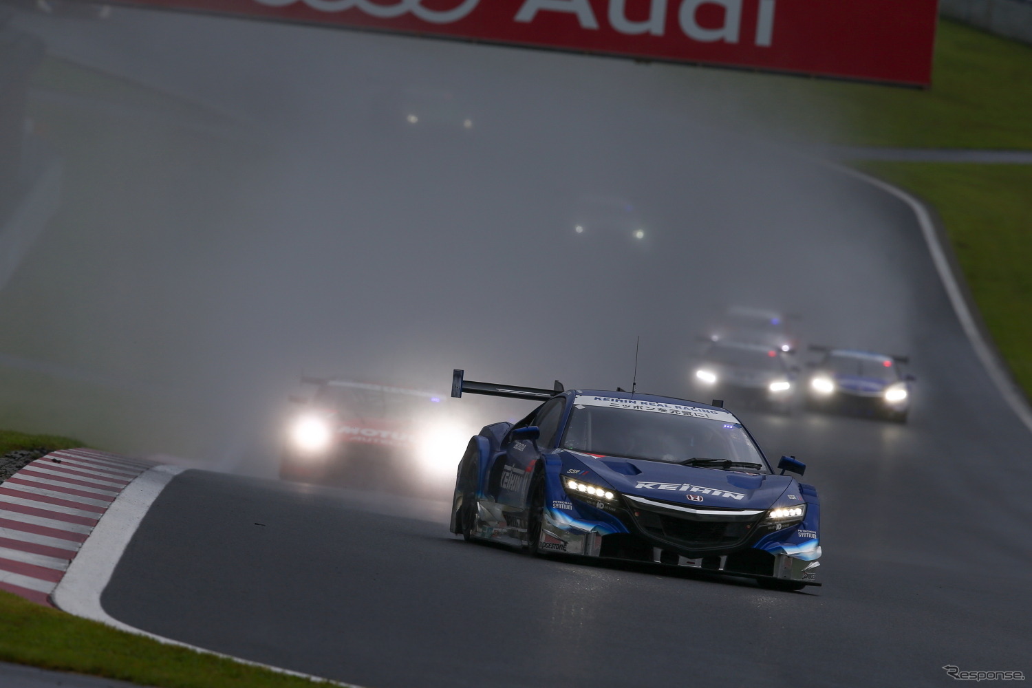 ポール発進の#17 NSXは決勝4位。