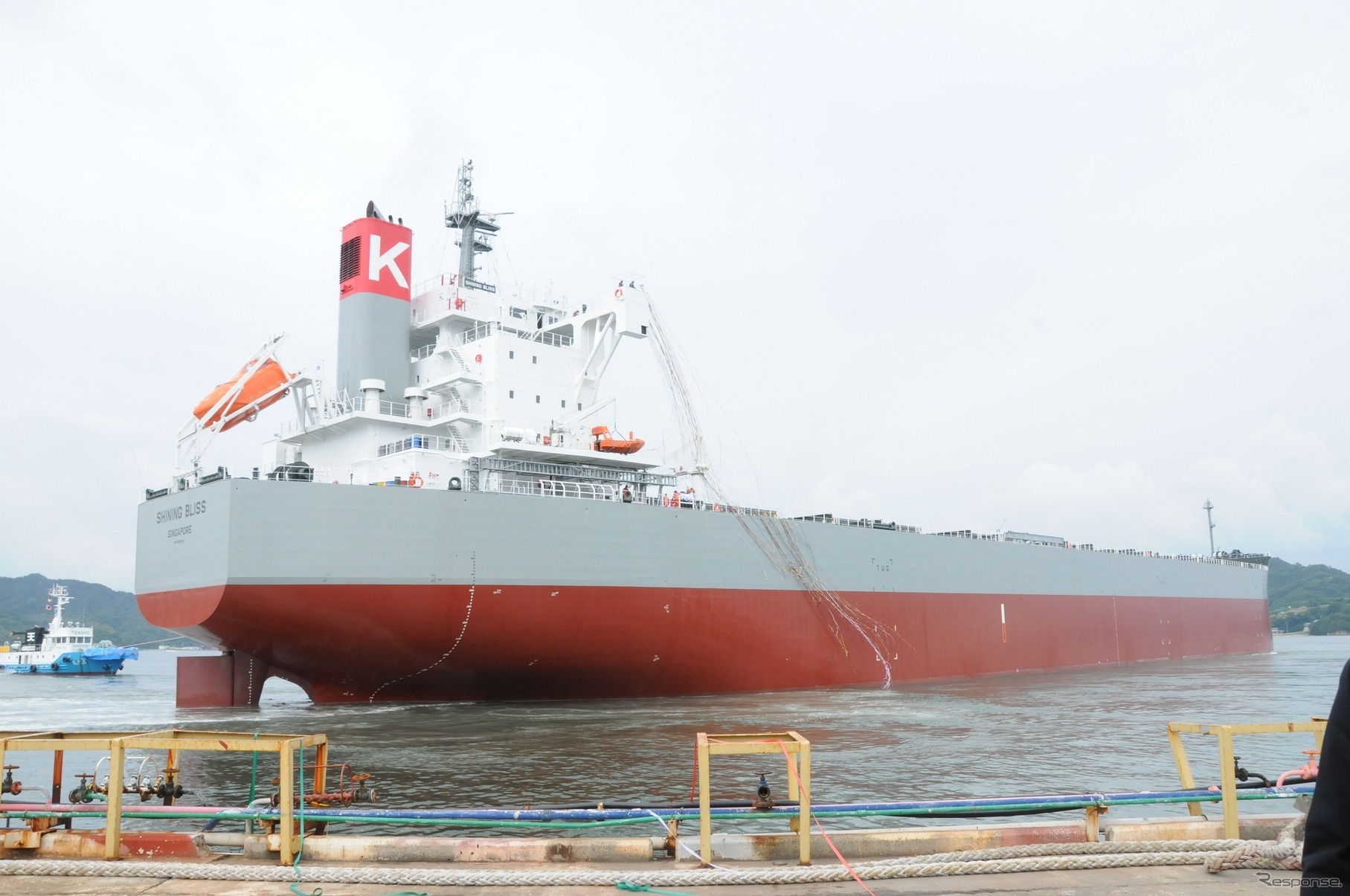 常石造船、8万1600メトリックトン型ばら積み貨物船カムサマックスバルカー「シャイニング・ブリス」を竣工