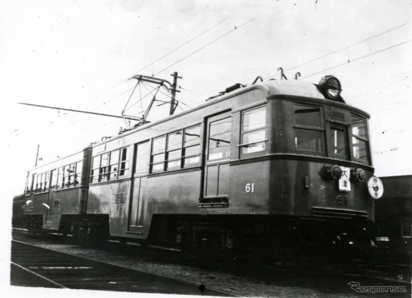 1934年当時の「びわこ号」。天満橋～浜大津間を1時間12分で結んでいた。