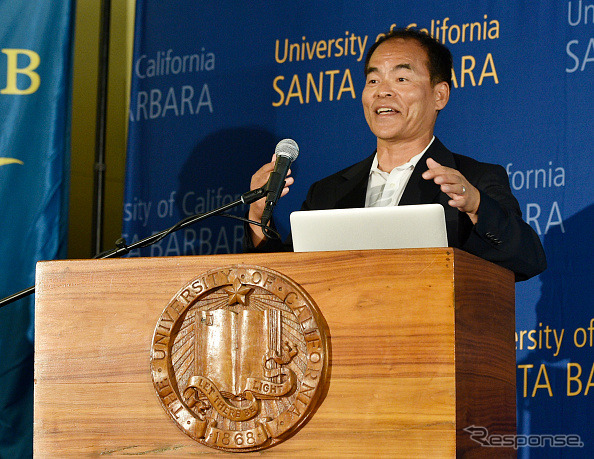 青色LED開発でノーベル物理学賞に輝いたカリフォルニア大学教授の中村修二氏