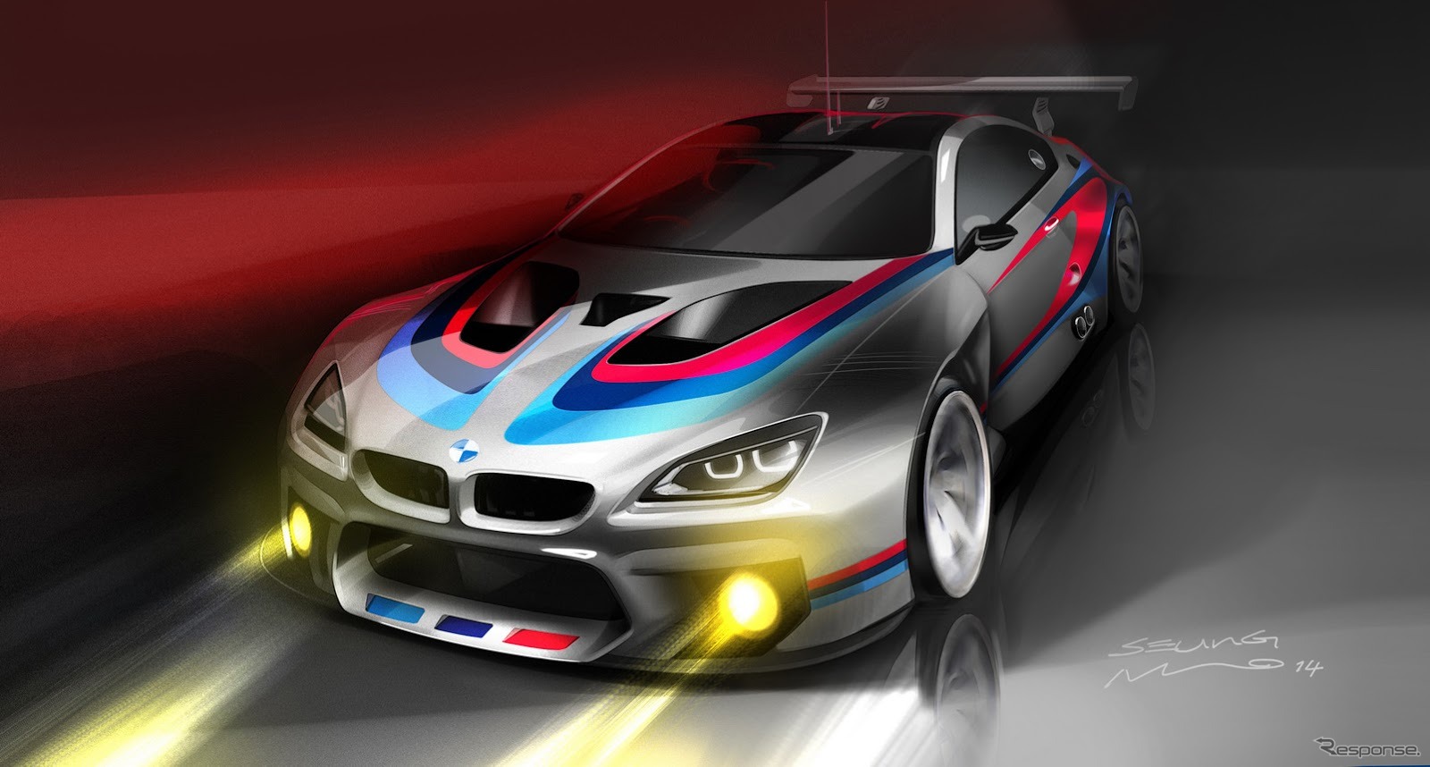 BMW M6 GT3 の予告スケッチ