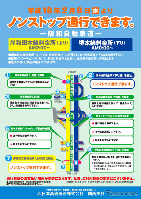 堺泉北有料道路にETC導入---2月8日から