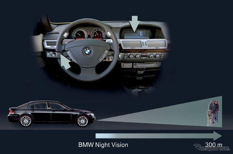 BMWがナイトビジョンを開発、7シリーズ に設定