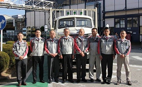 上尾本社での出発式