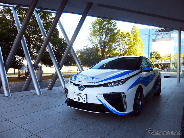 11月18日、日本科学未来館で行われたトヨタFCV『MIRAI』発表会