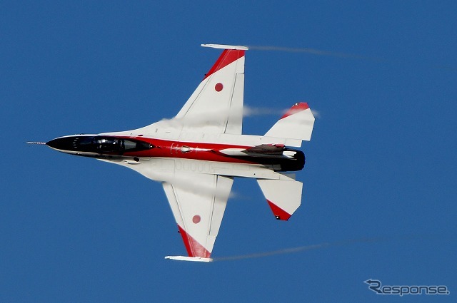 試験塗装のF-2戦闘機は全機が岐阜基地に所属している。