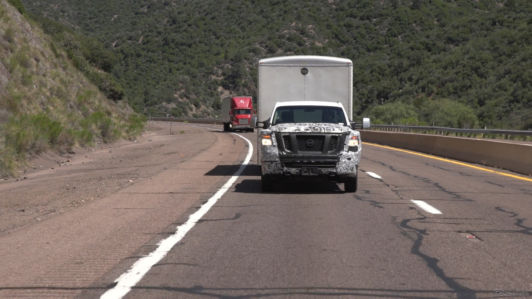 日産 タイタン 次期型の開発プロトタイプ車