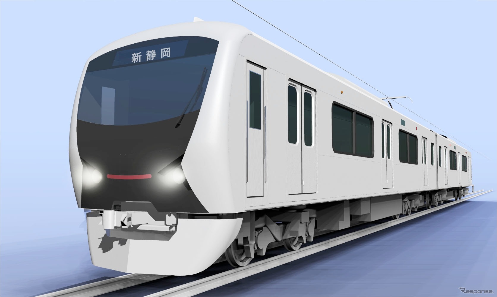 静岡鉄道が約40年ぶりに導入する新型車両のイメージ。2016年春から運行を開始する。
