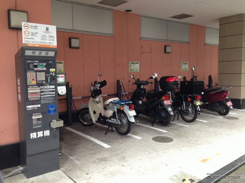 バイク駐輪例