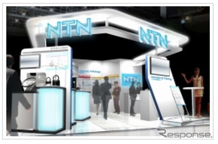 人とくるまのテクノロジー展2014名古屋に出展するNTNのブースのイメージ