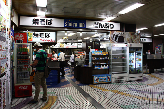 東武東上線池袋駅にあった軽食コーナー