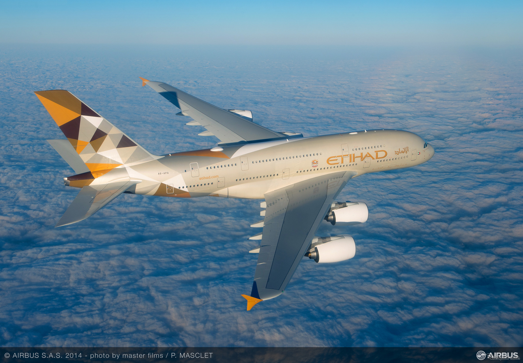 エティハド航空、初のエアバスA380を受領