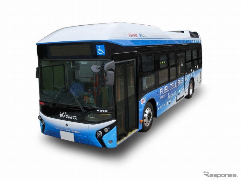 トヨタフューエルセルシステム（TFCS）を搭載した燃料電池バス