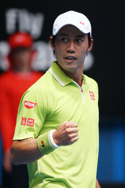 錦織圭（2015年1月20日）（c）Getty Images