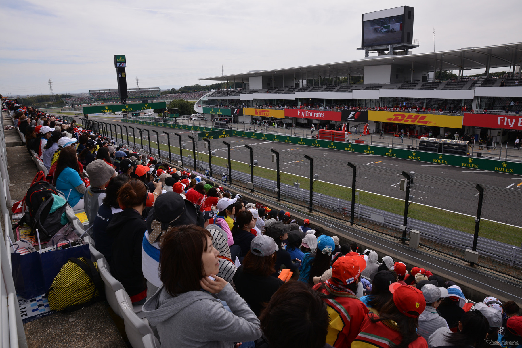 レディースシートの様子（2014F1日本GP）