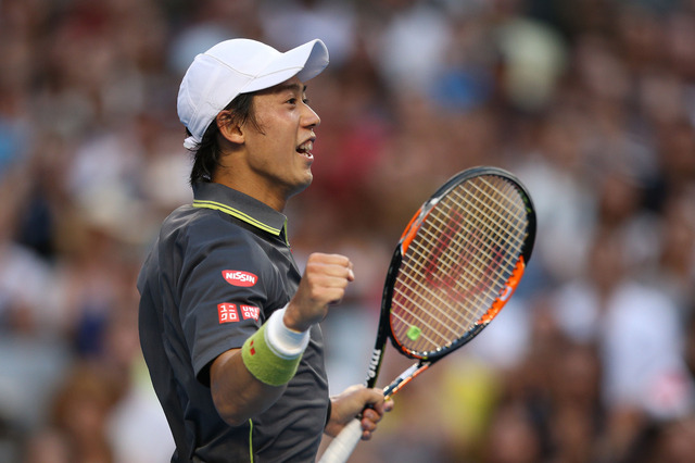 錦織圭（2015年1月24日）（c）Getty Images