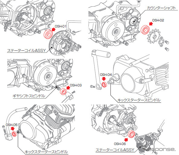 エンジン用オイルシール