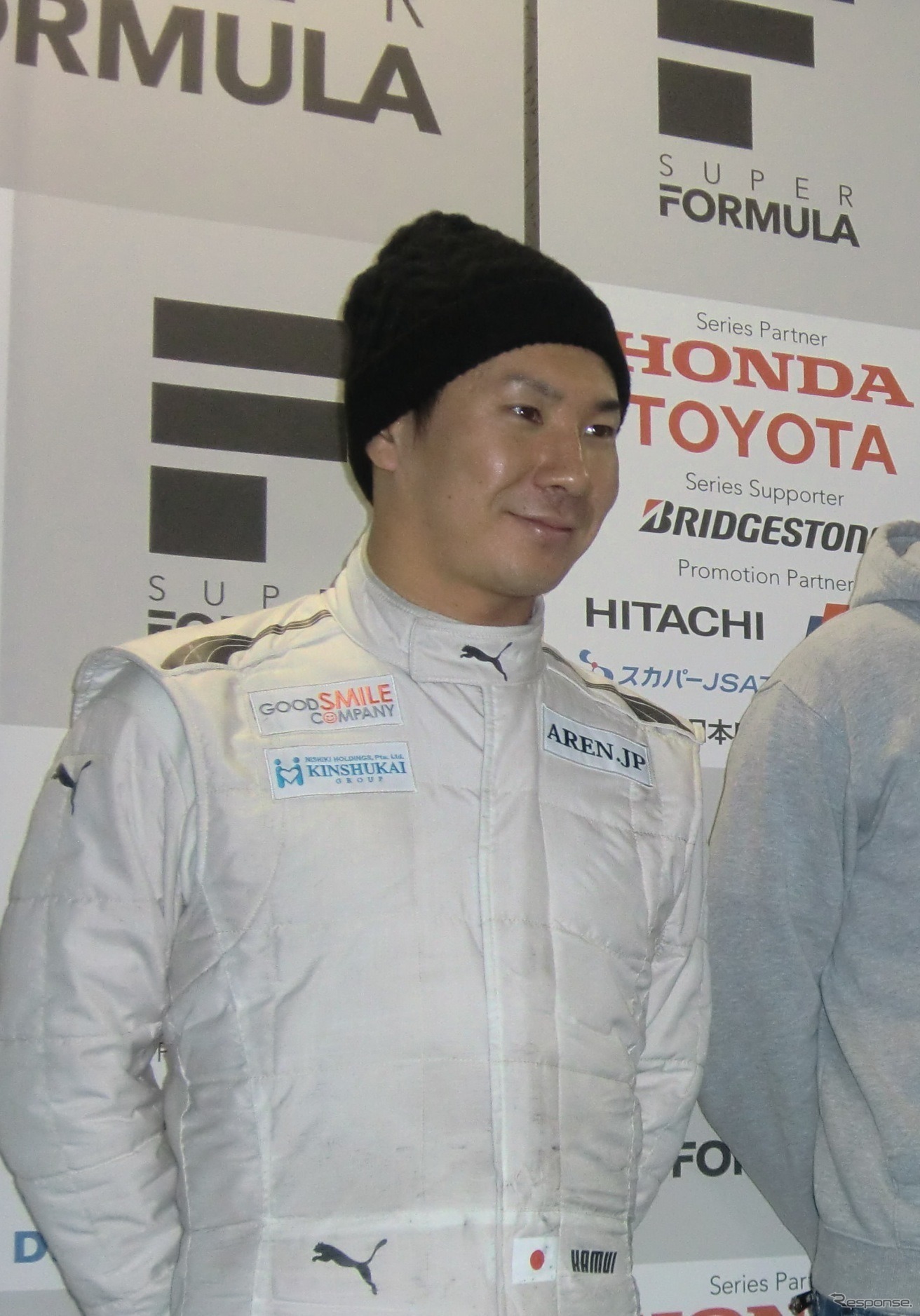 昨年12月のSF岡山テストに参加した時の小林可夢偉。