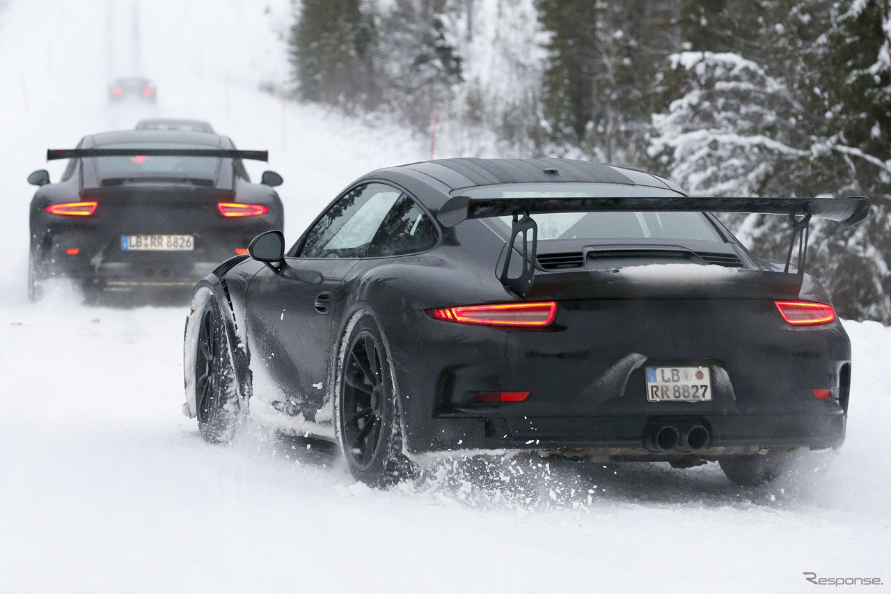 ポルシェ 911 GT3 RS スクープ写真