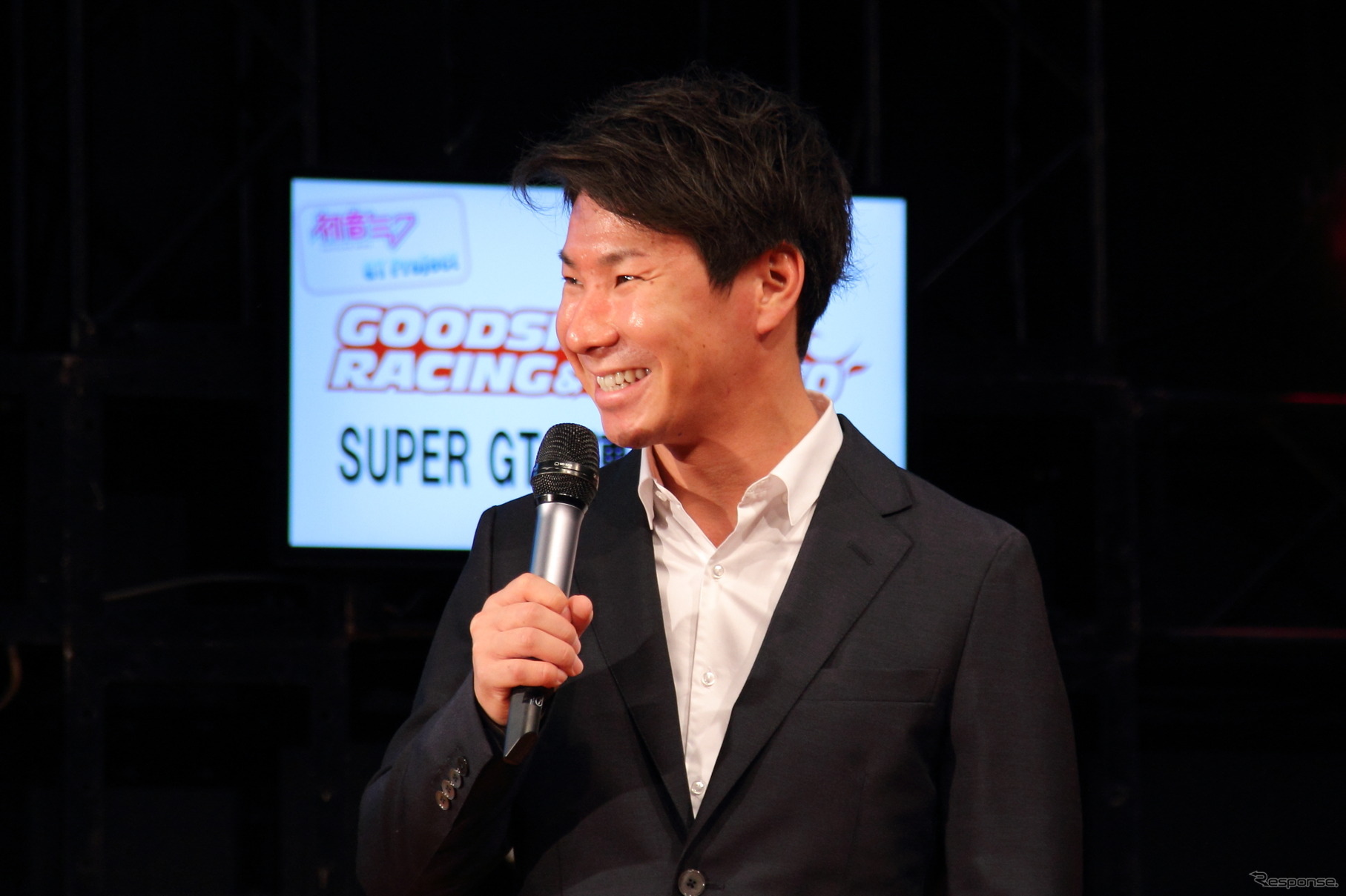 グッドスマイルレーシング＆TeamUKYO SUPER GT 2連覇決起集会に登場した小林可夢偉