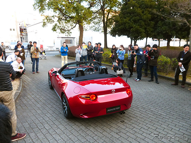 マツダR&Dセンターで実施された新型ロードスター「THANKS DAY in JAPAN 2nd」（2月11日）