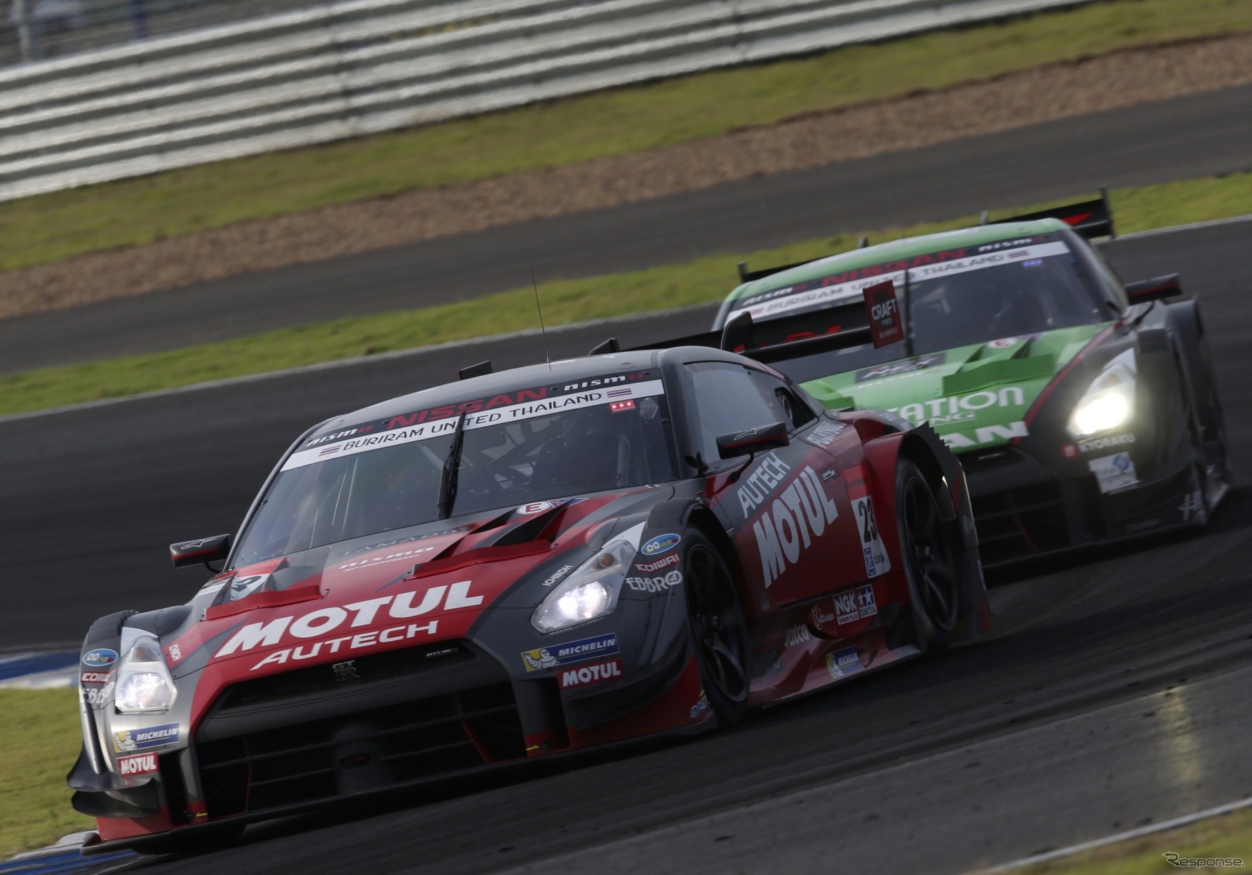 2014年のGT500チャンピオン、NISMOチームのGT-R。