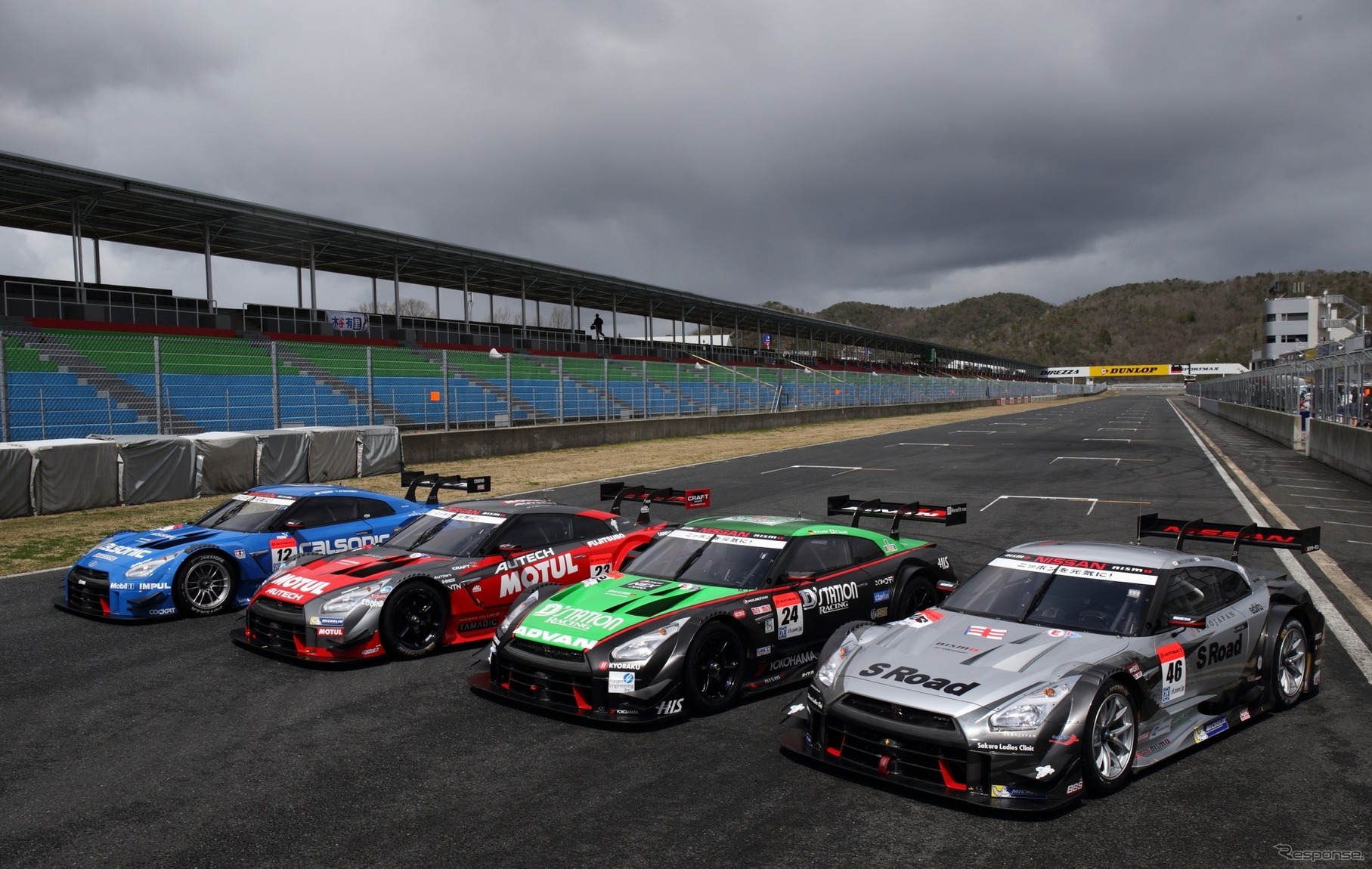 2014年開幕時のGT500仕様GT-R軍団。