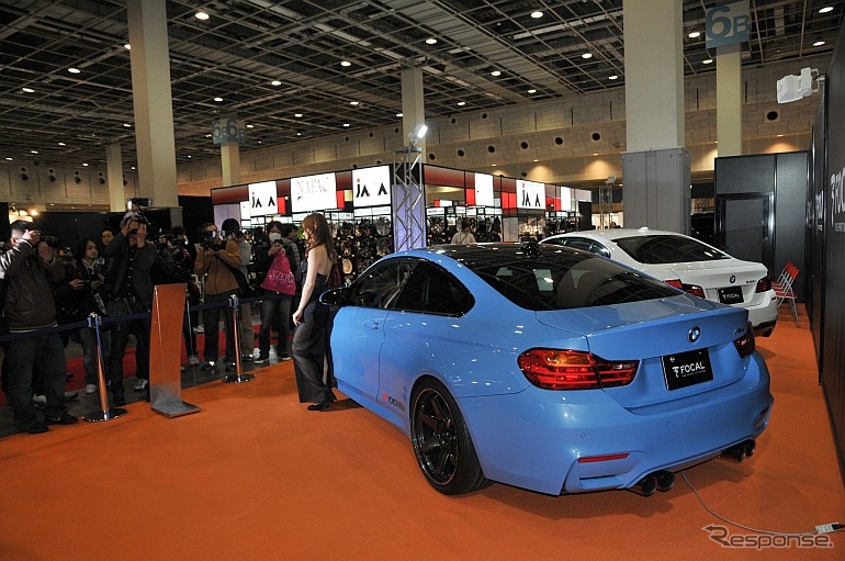 フォーカル製スピーカーのデモカーとして、BMW 535i Mスポーツ、BMW M4、新型トヨタ ヴェルファイアが用意された
