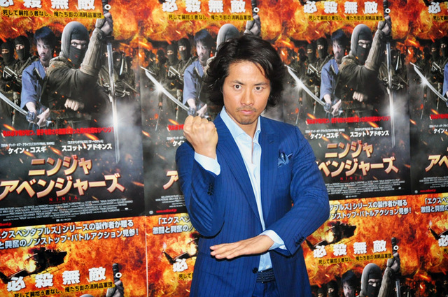 キレが迸る、ケイン・コスギ／主演映画『ニンジャ・アベンジャーズ』来日会見