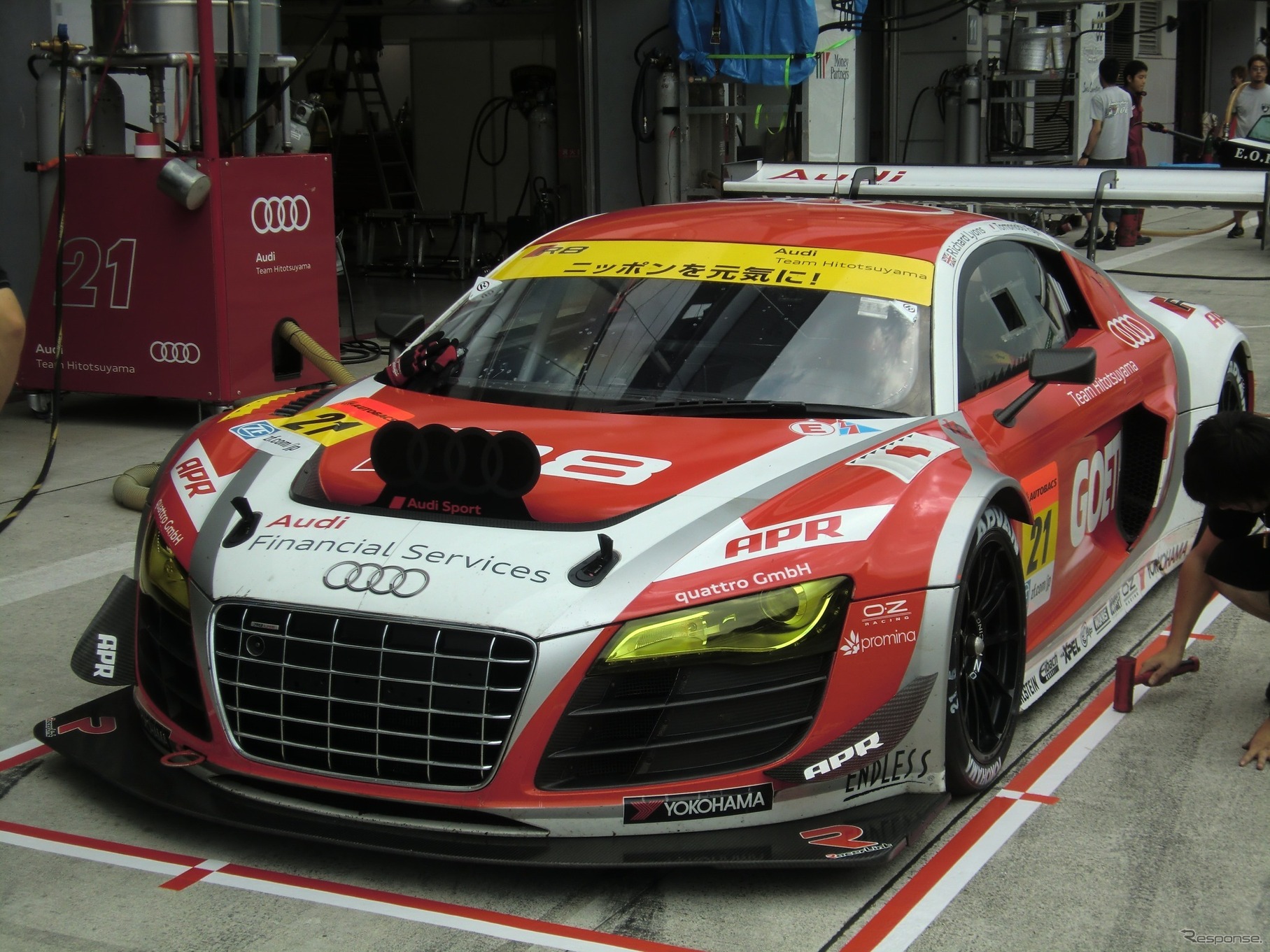 Audi Team HitotsuyamaのGT300参戦マシンは今季も「Audi R8 LMS ultra」（写真は2014年シーズン）。