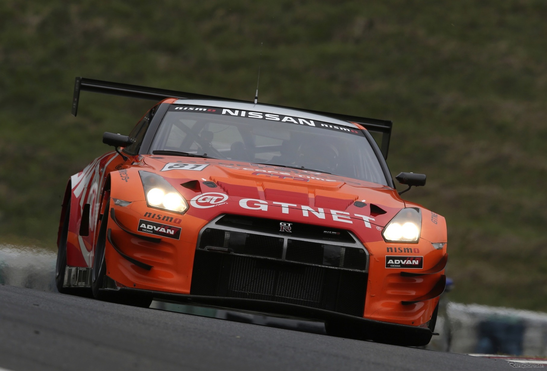 2014年のスーパー耐久シリーズ（S耐）を戦った「GTNET ADVAN NISSAN GT-R」。